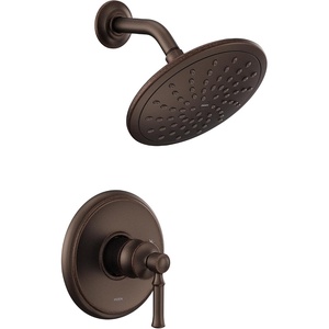 Moen UT2282EPBL Dartmoor M-CORE 2-Series 1-Handle Shower Trim Kit with 8-Inch Rainshower, Valve Required, Matte Black(Oil Rubbed Bronze)