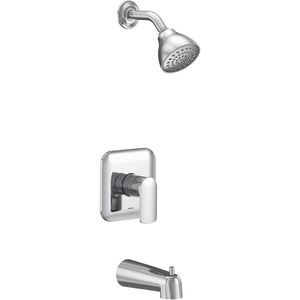 Moen UT2813EPBL Rizon M-CORE 2-Series 1-Handle Tub and Shower Trim Kit, Valve Required, Matte Black(Chrome)