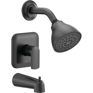 Moen UT2813EPBL Rizon M-CORE 2-Series 1-Handle Tub and Shower Trim Kit, Valve Required, Matte Black(Matte Black)