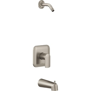 Moen UT2813NHBL Rizon M-CORE 2-Series 1-Handle Tub and Shower Trim Kit, Valve Required, Matte Black(Brushed Nickel)