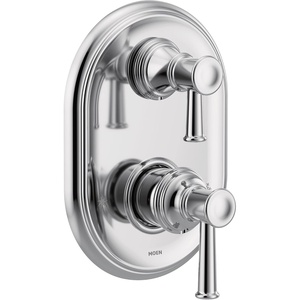 Moen UT3322ORB Belfield M-CORE 3-Series 2-Handle Shower Trim with Integrated Transfer Valve, Valve Required, Oil Rubbed Bronze | M-CORE trim with transfer, multi-function control, valve required, oil rubbed bronze finish, shower system trim(Chrome)