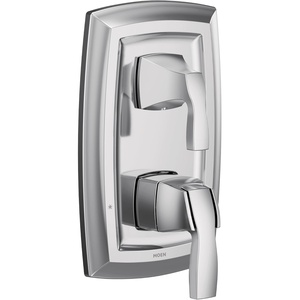 Moen UT3611 Voss M-CORE 3-Series 2-Handle Shower Trim with Integrated Transfer Valve, Valve Required, Chrome(Chrome)