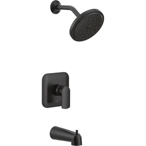 Moen UT3813EP Align M-CORE 3-Series 1-Handle Eco-Performance Tub and Shower Trim Kit, Valve Required, Chrome(Matte Black)