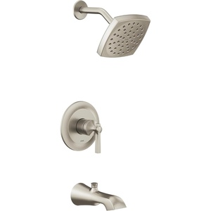 Moen UTS2913EPBG Flara M-CORE 2-Series 1-Handle Tub and Shower Trim Kit, Valve Required, Brushed Gold(Brushed Nickel)