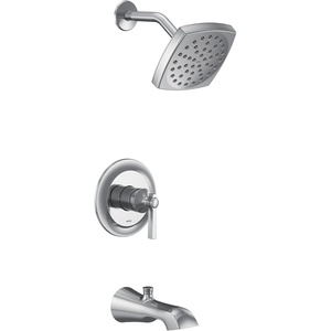 Moen UTS2913EPBG Flara M-CORE 2-Series 1-Handle Tub and Shower Trim Kit, Valve Required, Brushed Gold(Chrome)