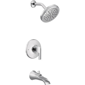 Moen UTS3203BN Doux M-CORE 3-Series 1-Handle Tub and Shower Trim Kit, Valve Required, Brushed Nickel(Chrome)