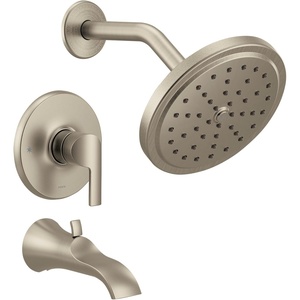 Moen UTS3203EPBN Doux M-CORE 3-Series 1-Handle Eco-Performance Tub and Shower Trim Kit, Valve Required, Brushed Nickel