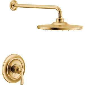 Moen UTS344302BG Colinet M-CORE 3-Series 1-Handle Shower Trim Kit, Valve Required, Brushed Gold(Brushed Gold)