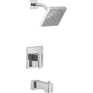 Moen UTS3713 90 Degree M-CORE 3-Series 1-Handle Tub and Shower Trim Kit, Valve Required, Chrome(Chrome)