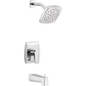Moen UTS3773EP Via M-CORE 3-Series 1-Handle Eco-Performance Tub and Shower Trim Kit, Valve Required, Chrome(Chrome)