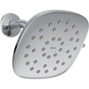 Moen Verso Eco-Performance Infiniti Dial Square Rain Shower Head, 7-Inch Diameter Spray Head, Chrome, 220R5EP(Chrome)