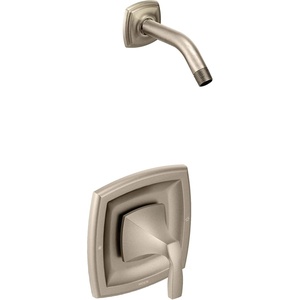 Moen Voss Brushed Nickel Posi-Temp Tub Shower Valve Trim without Showerhead,Valve Required, T2692NHBN
