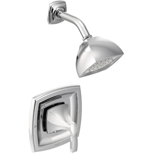 Moen Voss Chrome Posi-Temp Posi-Temp Pressure Balancing Shower Trim Kit, Valve Required, T2692(Chrome)