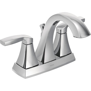 Moen Voss Chrome Two-Handle High Arc Centerset Bathroom Faucet, 6901(Chrome)