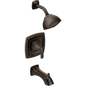 Moen Voss Oil Rubbed Bronze Posi-Temp Pressure Balancing Eco-Performance Tub and Shower Trim Kit, Valve Required, T2693EPORB
