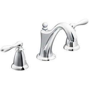Moen WS84440SRN Two-Handle High Arc Bathroom Faucet, Spot Resist Brushed Nickel(Chrome)