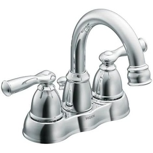 Moen WS84913 Two-Handle High Arc Bathroom Faucet, Chrome