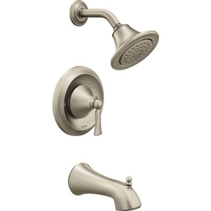 Moen Wynford Brushed Nickel Posi-Temp Tub and Shower Trim Kit Valve Required, T4503BN(Brushed Nickel)