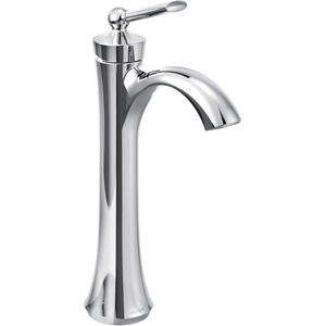 Moen Wynford Chrome One-Handle High Arc Vessel Sink Bathroom Faucet, 4507(Chrome)