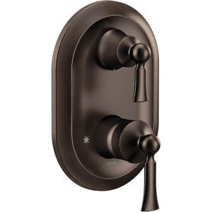 Moen Wynford Oil Rubbed Bronze M-CORE 3-Series 2-Handle Shower Trim with Integrated Transfer Valve, Valve Required, UT5500ORB