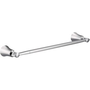 Moen YB0318CH Flara 18-Inch Single -Towel Bar, Chrome(Chrome)