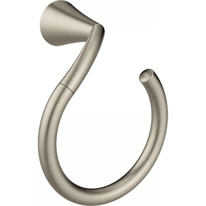 Moen YB2386CH Glyde Towel Ring, Chrome(Brushed Nickel)