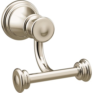 Moen YB6403ORB Belfield Double Robe Hook, Oil Rubbed Bronze(Polished Nickel)