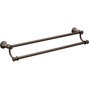 Moen YB6422ORB Belfield 24 inch Bathroom Double -Towel Bar, Oil Rubbed Bronze(Oil Rubbed Bronze)