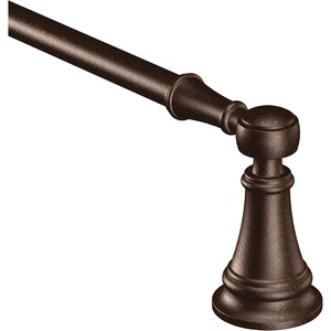 Moen YB8424BG Weymouth 24-Inch Single Towel Bar, Brushed Gold(Oil Rubbed Bronze)
