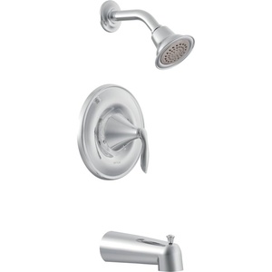 With flowing curves, the Eva collection’s transitional design is pure and organic. Petal-like handles and swan-like spout bring a relaxed feeling to the bath.(1)