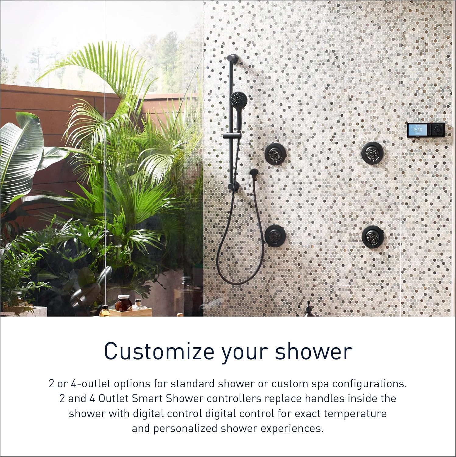 image:imageMoen TS3302TB U by Moen Digital Shower Controller and S3102 Valve 2OutletTerra Beige