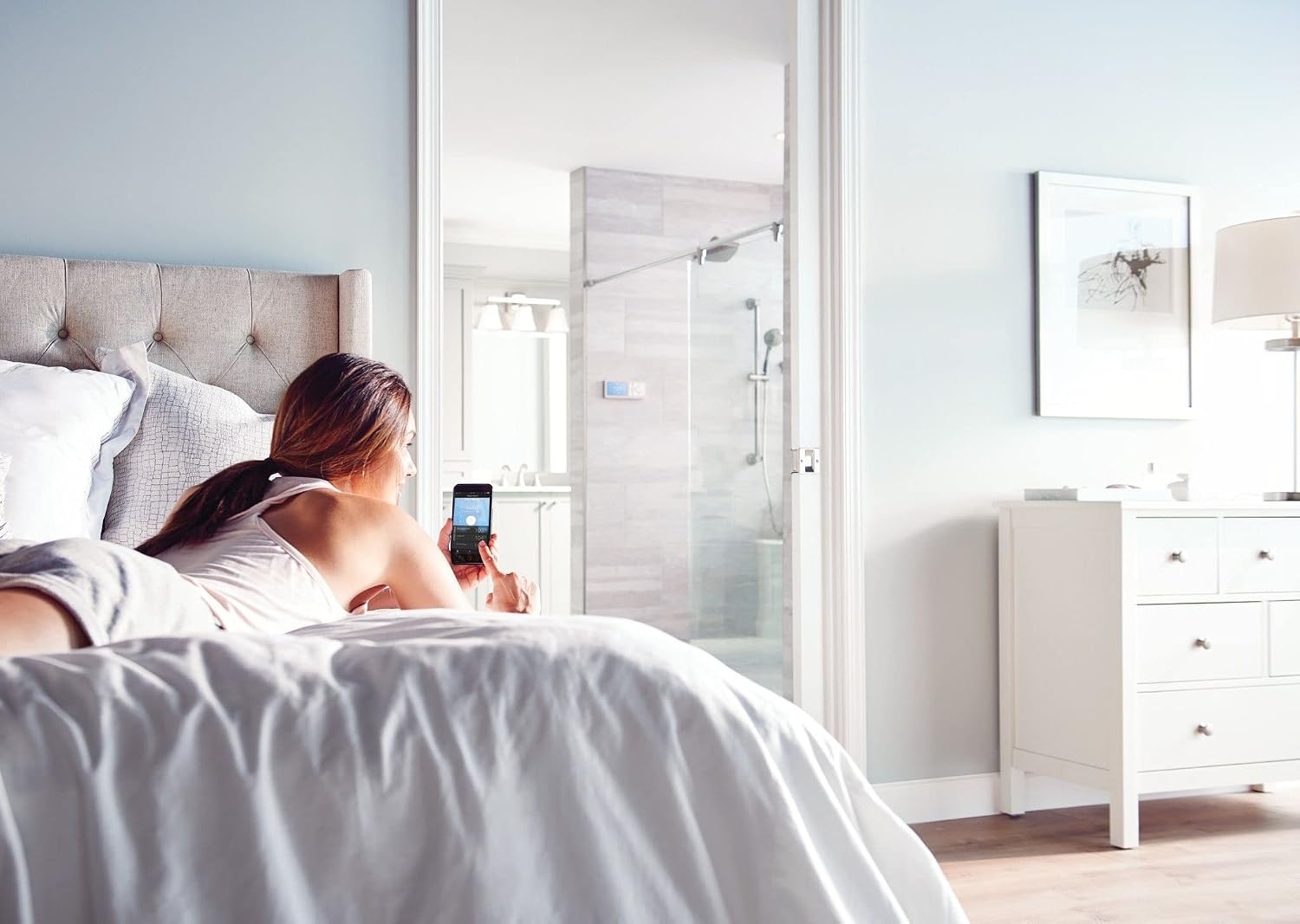 image:imageMoen TS3302TB U by Moen Digital Shower Controller and S3102 Valve 2OutletTerra Beige
