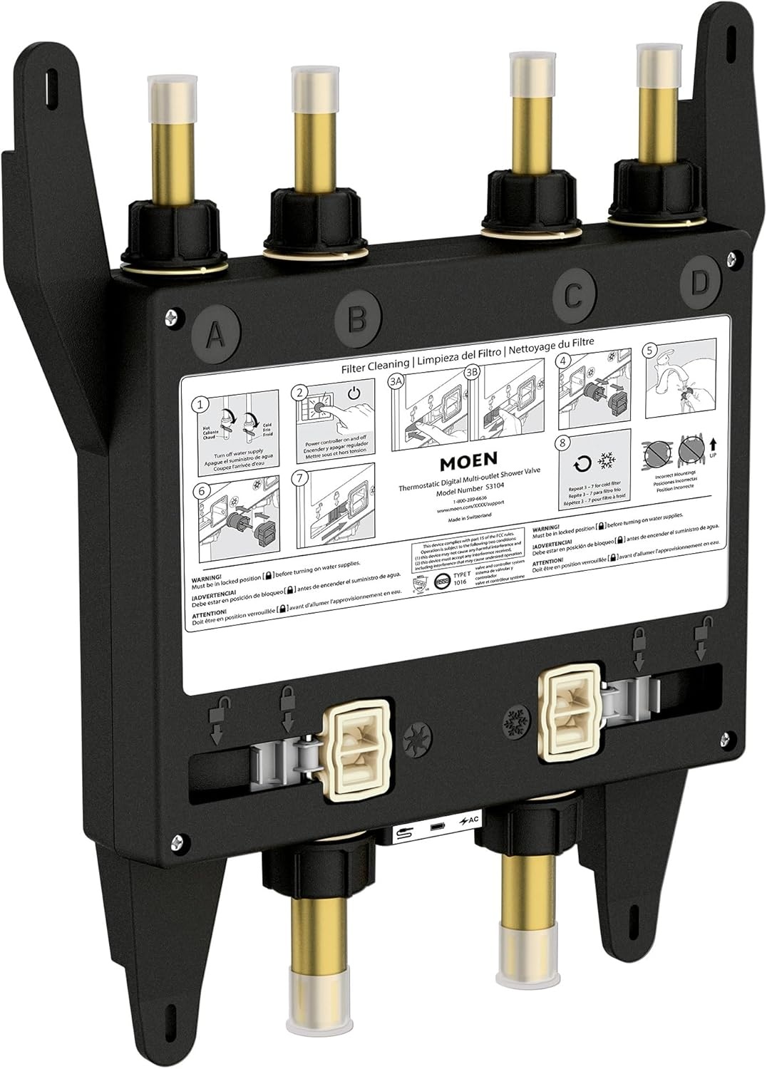 image:imageMoen TS3302TB U by Moen Digital Shower Controller and S3102 Valve 2OutletValve Only