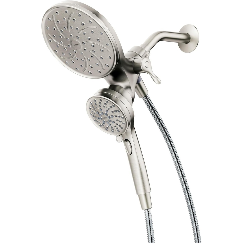 image:imageMoen 26008SRN Attract Magnetix SixFunction Handheld Showerhead with Magnetic Docking System Spot Resist Brushed Nickel