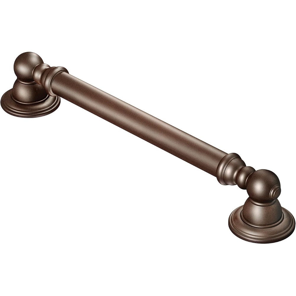 image:imageMoen YG5424ORB Bathroom Safety 24Inch Stainless Steel Traditional Bathroom Grab Bar OilRubbed BronzeOil Rubbed Bronze