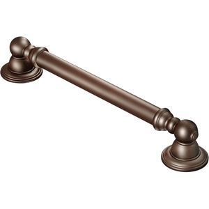 Moen YG5424ORB Bathroom Safety 24-Inch Stainless Steel Traditional Bathroom Grab Bar, Oil-Rubbed Bronze(Oil Rubbed Bronze)