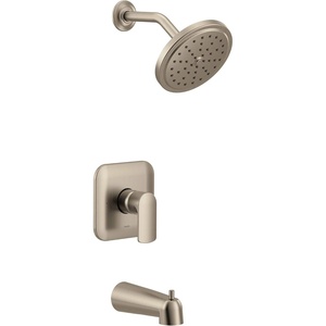 Moen UT3813EPBN Align M-CORE 3-Series 1-Handle Eco-Performance Tub and Shower Trim Kit, Valve Required, Chrome(Brushed Nickel)