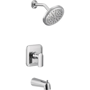 Moen UT3813EPBN Align M-CORE 3-Series 1-Handle Eco-Performance Tub and Shower Trim Kit, Valve Required, Chrome(Chrome)