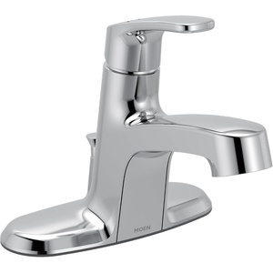 Moen Chateau Chrome Single-Handle Centerset Bathroom Faucet, Without Drain Assembly, L45701