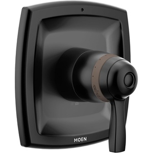 Moen Voss Matte Black ExactTemp Thermostatic Valve Shower Trim Kit, Valve Required, T4691BL