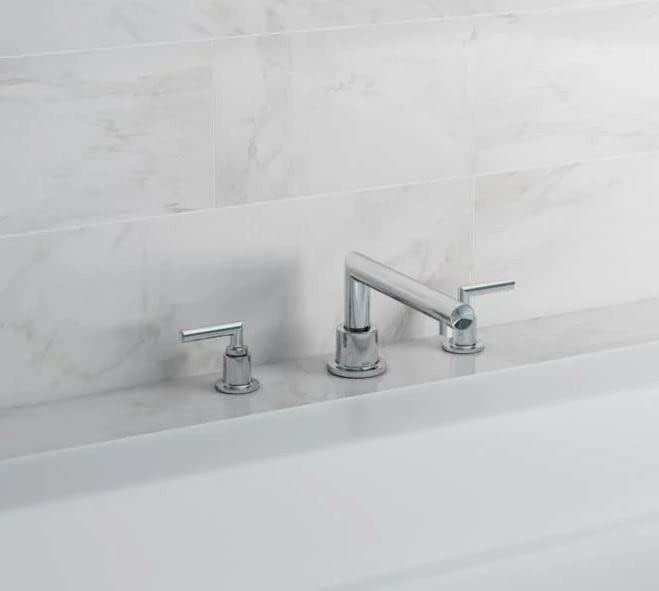 image:imageMoen TS93003BL Arris 2Handle Deck Mount Modern Roman Tub Faucet Trim Kit Valve Required Matte BlackMatte Black