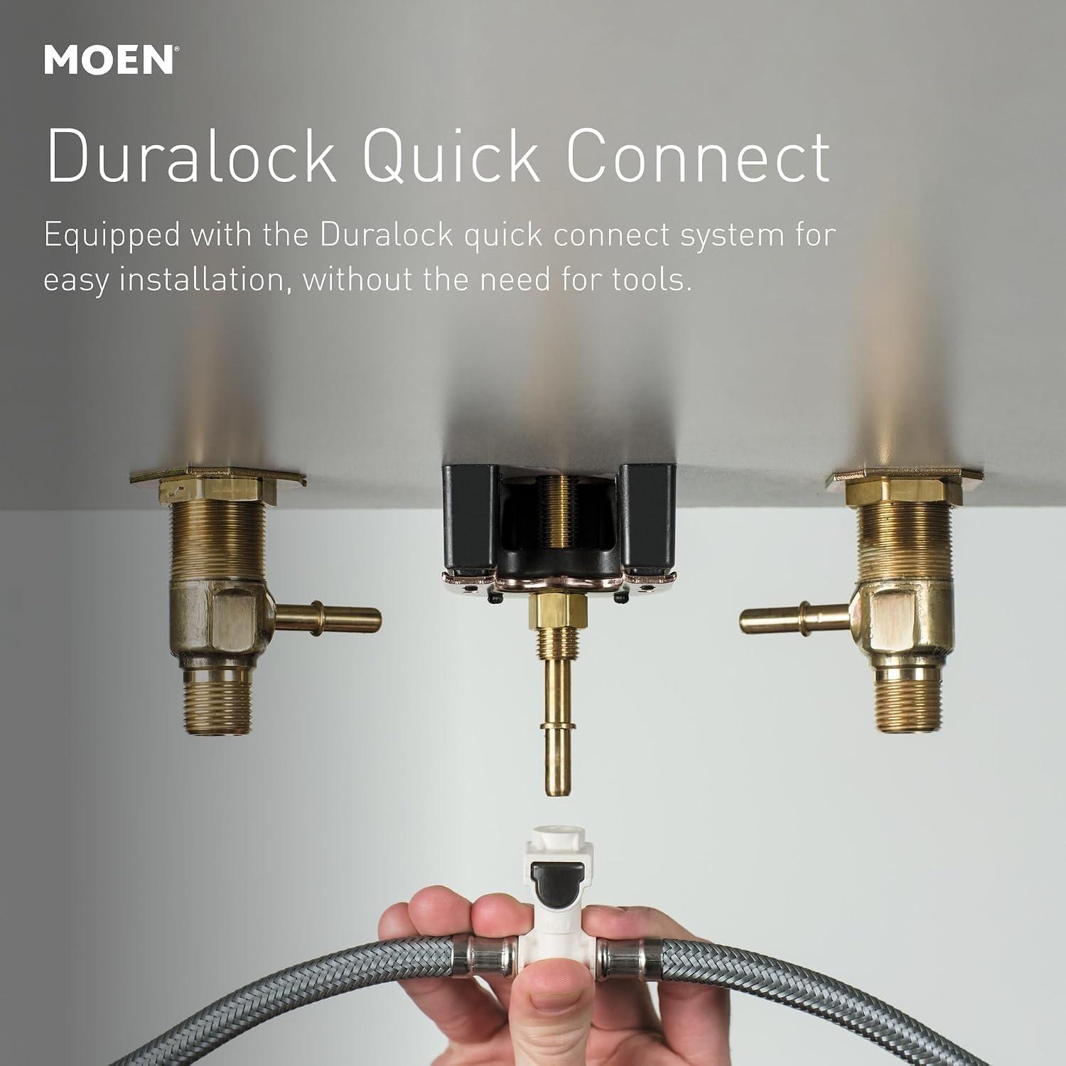 image:imageMoen TS42108ORB Weymouth TwoHandle High Arc Bathroom Faucet Trim Kit Without Valve Oil Rubbed BronzeMatte Black