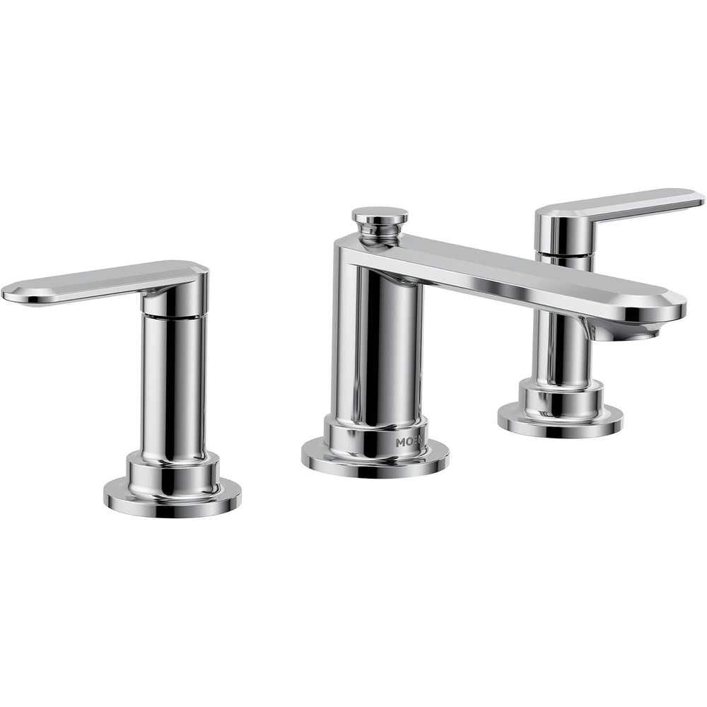 image:imageMoen Greenfield Chrome TwoHandle Widespread Bathroom Sink Faucet TV6507