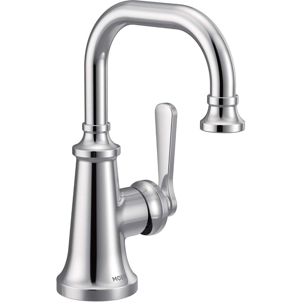 image:imageMoen S44101 Colinet OneHandle Single Hole Traditional Bathroom Sink Faucet Chrome