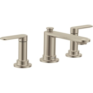 Moen Greenfield Brushed Nickel Two-Handle Widespread Bathroom Sink Faucet, TV6507BN