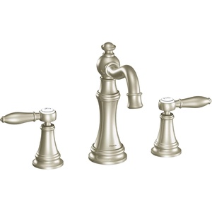 Moen TS42108ORB Weymouth Two-Handle High Arc Bathroom Faucet Trim Kit Without Valve, Oil Rubbed Bronze(Brushed Nickel)